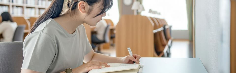 勉強する受験生のイメージ