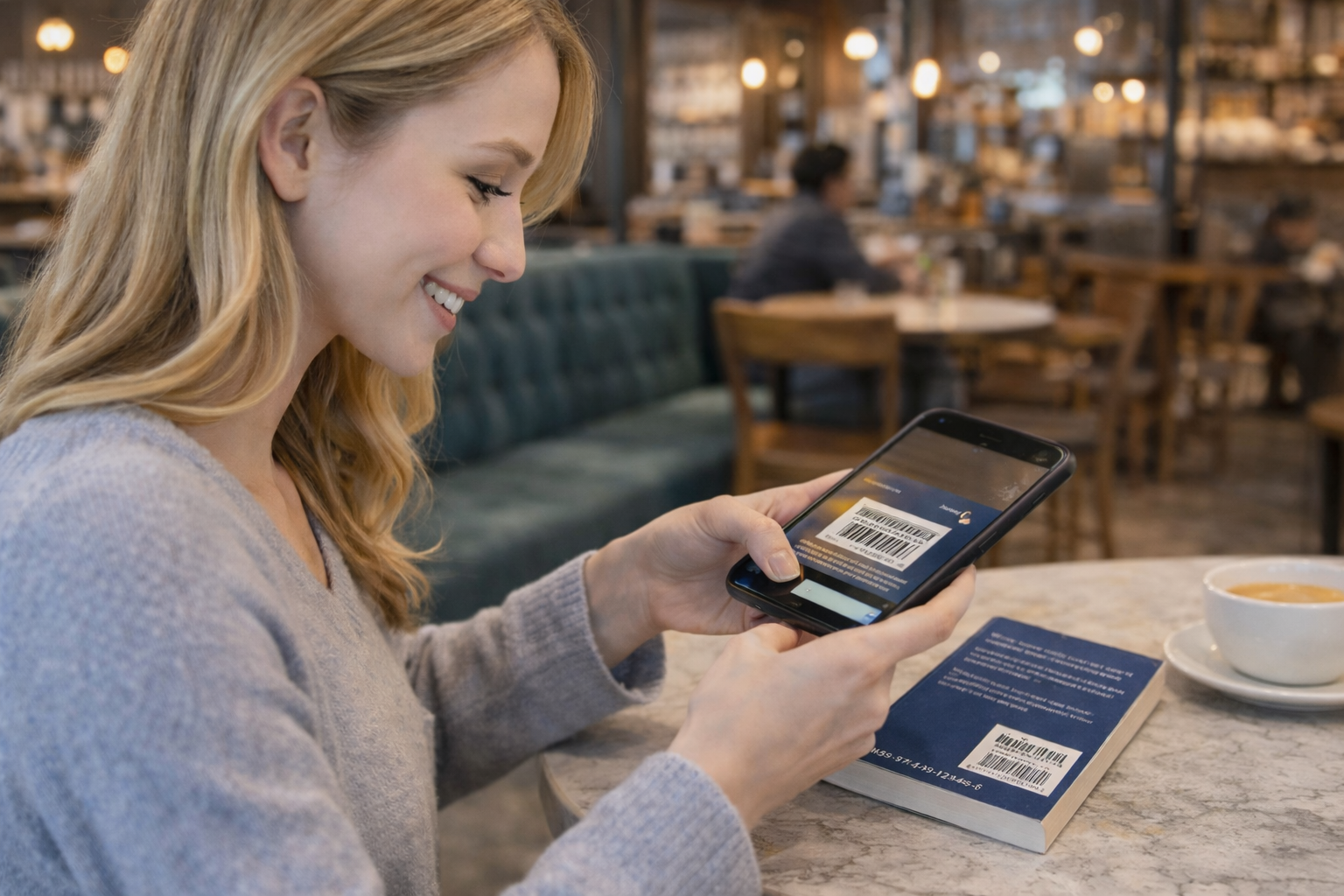 Scanning a book's ISBN barcode with a smartphone
